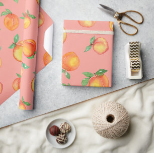 Papier Cadeau Motif de pêche d'été doux