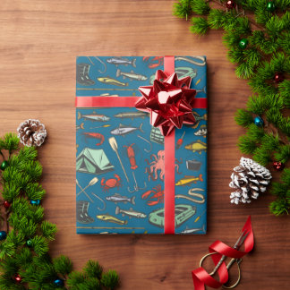 Papier Cadeau Motif de pêche en caoutchouc d'Ocean Shore