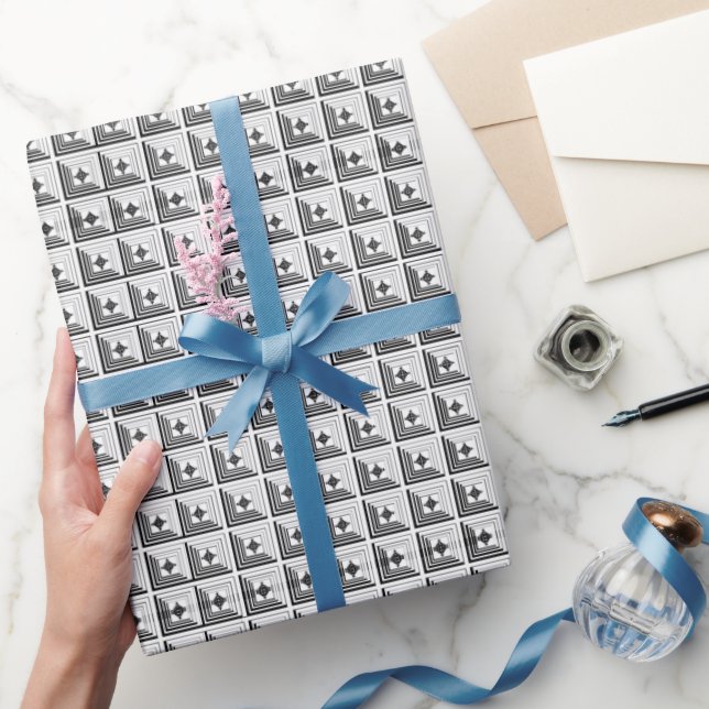 Papier Cadeau Motif de pendentif géométrique (Cadeaux)