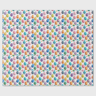 Papier Cadeau Motif de photo d'œufs de Pâques