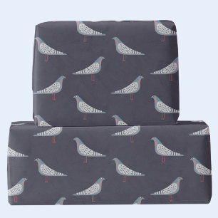 Papier Cadeau Motif de pigeon