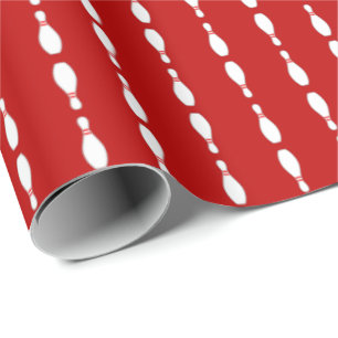 Papier Cadeau Motif de Pin de bowling Strped toute couleur