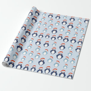 Papier Cadeau Motif de pingouins