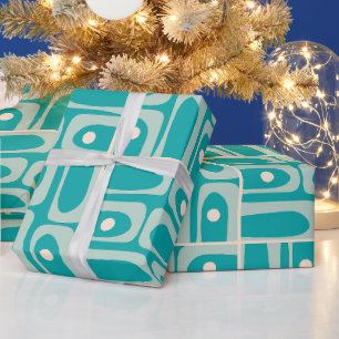 Papier Cadeau Motif de Piquet Abstrait moderne du milieu du sièc