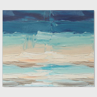 Papier Cadeau Motif de plage abstrait 2023
