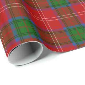 Papier Cadeau Motif de plaid de tartan de Chisholm de clan
