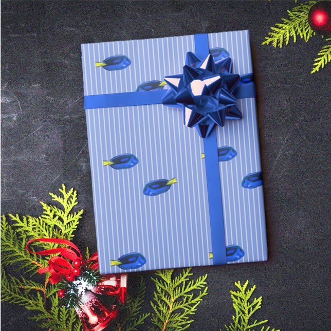 Papier Cadeau Motif de poissons tropicaux moderne et élégant (Modern Elegant Tropical Fish Pattern Wrapping Paper)