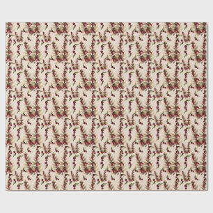 Papier Cadeau Motif de poivre chili de Noël épicé .
