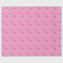 Motif de raquette de Badminton rose