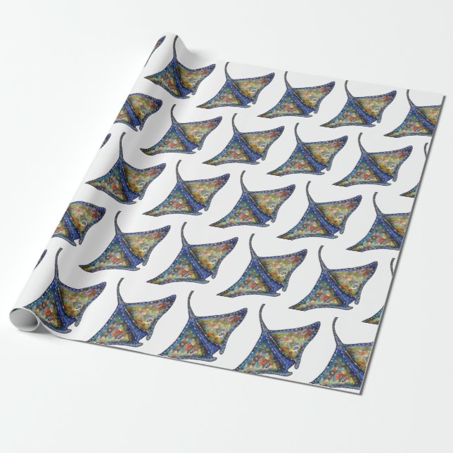 Papier Cadeau motif de rayon d'enrobage (Déroulé)