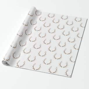Papier Cadeau Motif de répétition minimaliste Antler