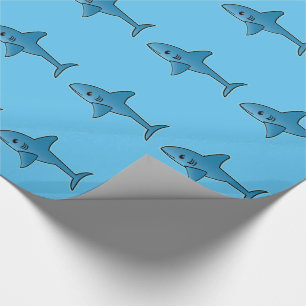 Papier Cadeau Motif de requin - papier d'emballage, 30" x 6'