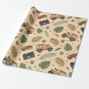 Papier Cadeau Motif de road trip vintage (3)
