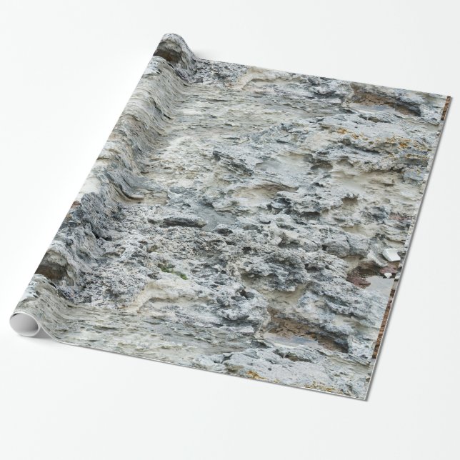 Papier Cadeau Motif de roches de mer (Déroulé)