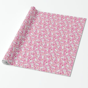 Papier Cadeau motif de rose de kawaii