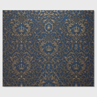 Papier Cadeau motif de style royal