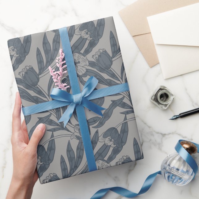 Papier Cadeau Motif de style William Morris d'automne (Cadeaux)