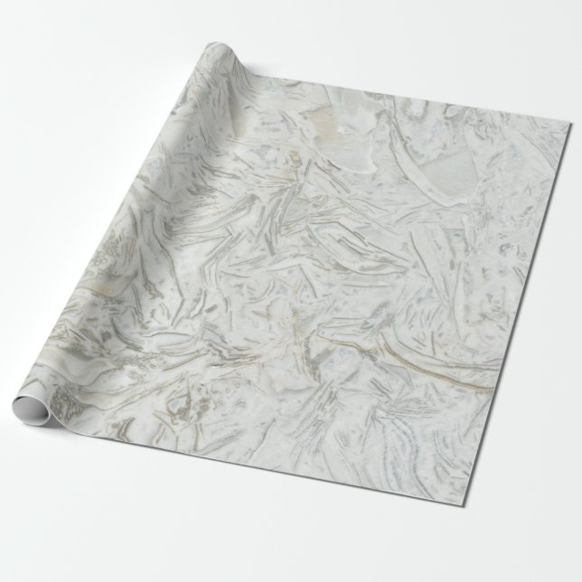 Papier Cadeau Motif de surface en marbre gris (Déroulé)