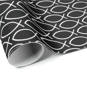 Papier Cadeau Motif de symbole chrétien Ichthys