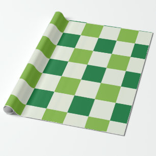 Papier Cadeau Motif de tableau de bord vert classique