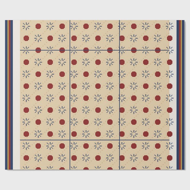 Papier Cadeau Motif de tapis persan  (Plat)