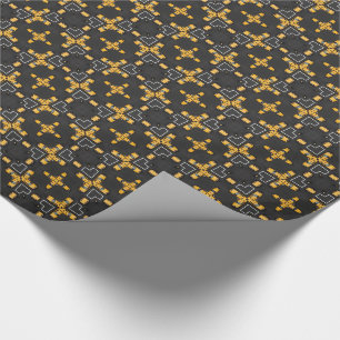 Papier Cadeau Motif de taxi jaune vif