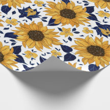 Motif de tournesol aquarelle