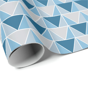 Papier Cadeau Motif de triangles géométriques modernes