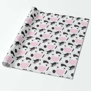 Papier Cadeau Motif de vache coute