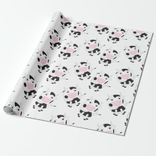Papier Cadeau Motif de vache coute