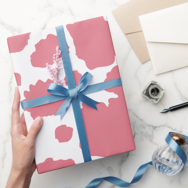 Papier Cadeau Motif de vache Occident Changement de couleur (Cadeaux)