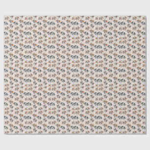 Papier Cadeau Motif de visage de chiot mignon pour enfants pour