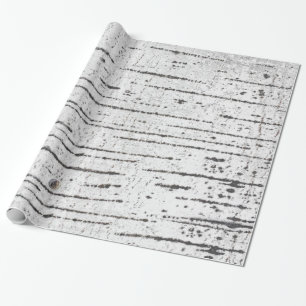 Papier Cadeau Motif d'écorce de bouleau