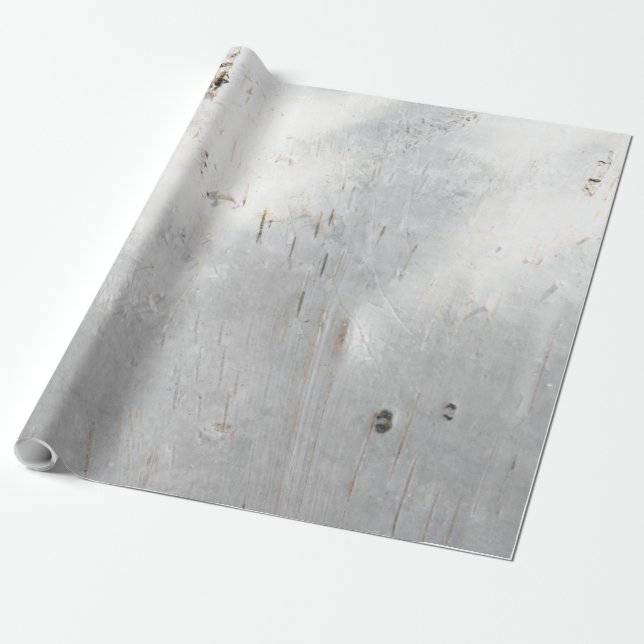 Papier Cadeau Motif d'écorce de bouleau (Déroulé)