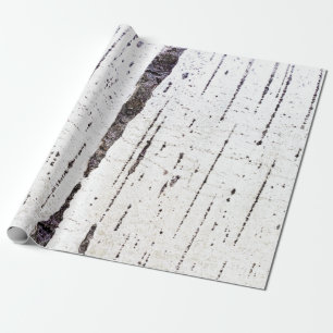 Papier Cadeau Motif d'écorce de bouleau