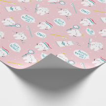 Motif dentaire mignon rose Brosse tes dents