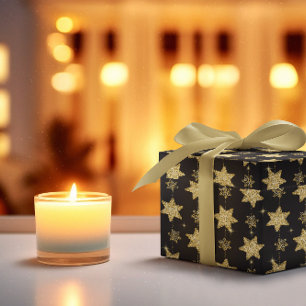 Papier Cadeau Motif des étoiles de Parties scintillant de verre 