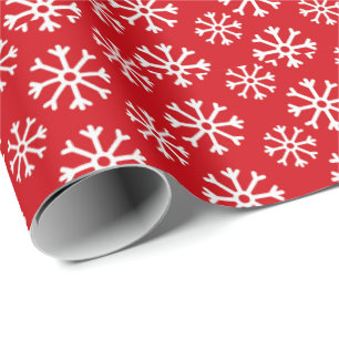 Papier Cadeau Motif des lacs de neige d'hiver