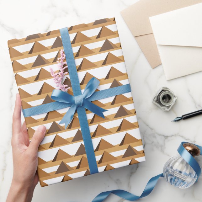 Papier Cadeau Motif des pyramides égyptiennes (Cadeaux)