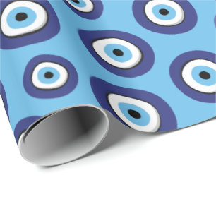 Papier Cadeau Motif des yeux mal grecs