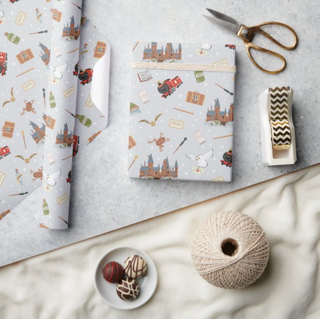Papier Cadeau Motif Dessin Animé Harry Potter Hogwarts (Artisanat)