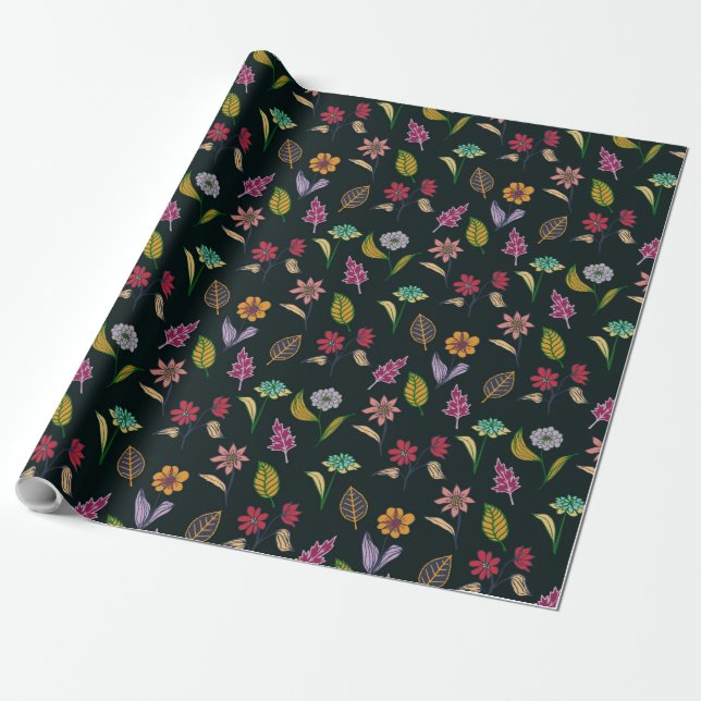 Papier Cadeau Motif d'été (Déroulé)