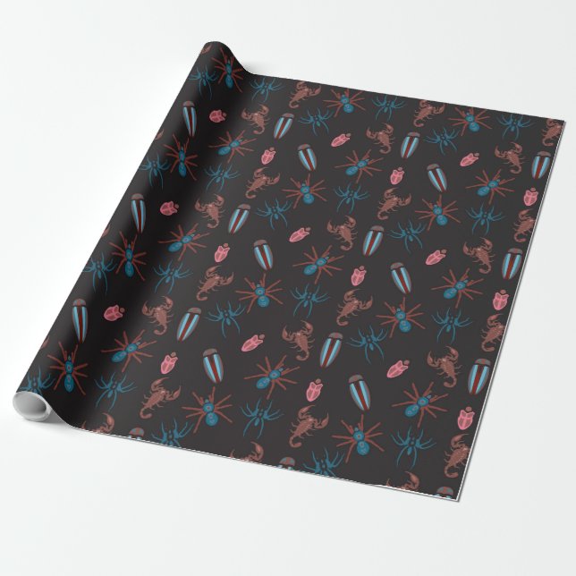 Papier Cadeau Motif d'été (Déroulé)