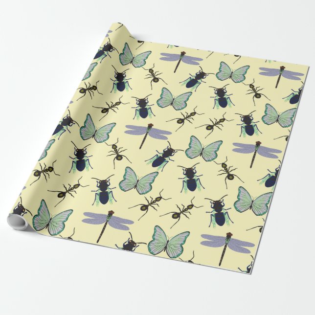 Papier Cadeau Motif d'été (Déroulé)