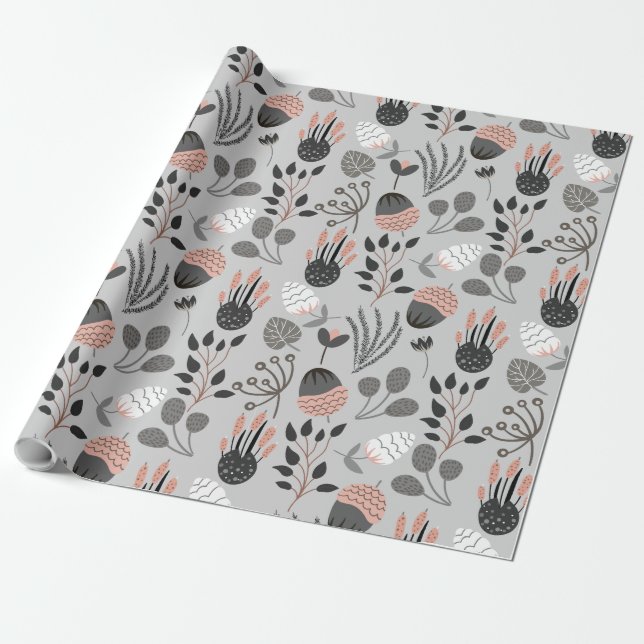 Papier Cadeau Motif d'été coloré (Déroulé)