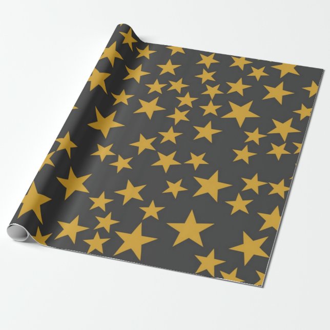 Papier Cadeau Motif d'étoiles (Déroulé)