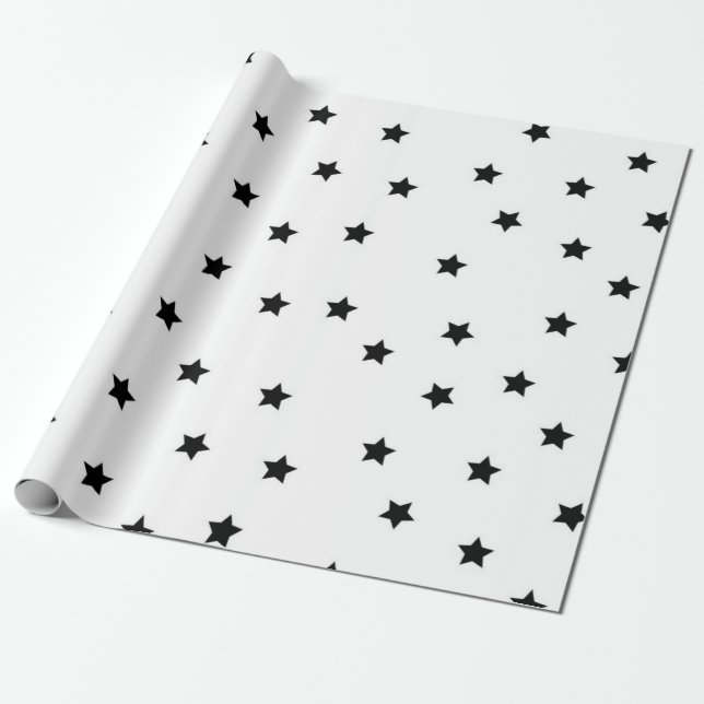 Papier Cadeau Motif d'étoiles (Déroulé)
