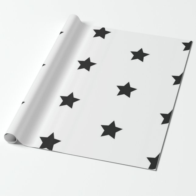 Papier Cadeau Motif d'étoiles (Déroulé)