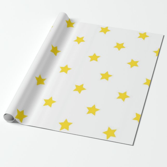 Papier Cadeau Motif d'étoiles (Déroulé)