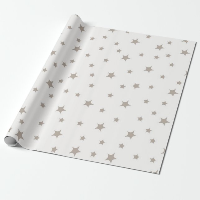 Papier Cadeau Motif d'étoiles (Déroulé)